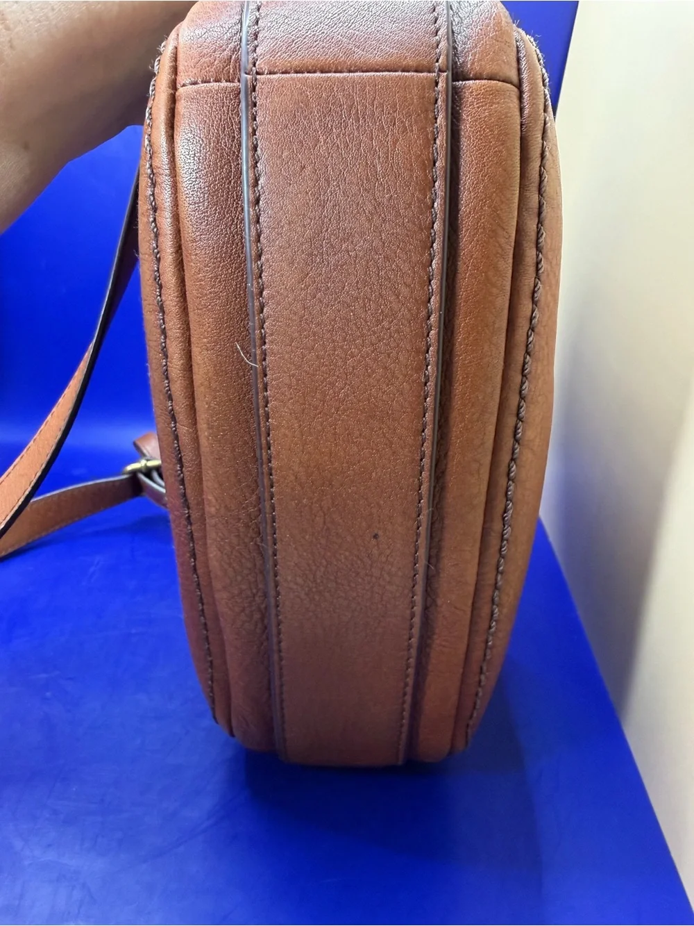 Fossil “Elle” Small Crossbody Brown Leather Bag