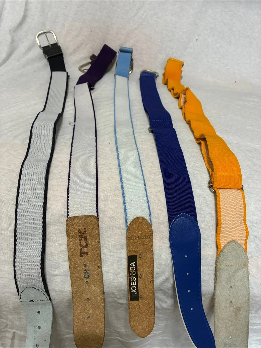 Kids Softball/baseball Elastic Belt - Blue, Light Blue, Purple, Black, Yellow