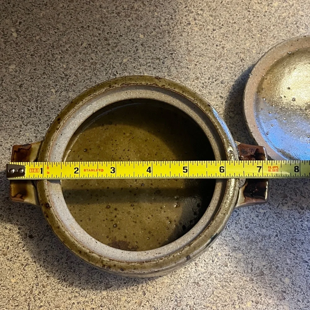 Vintage Otagiri stoneware dish with lid