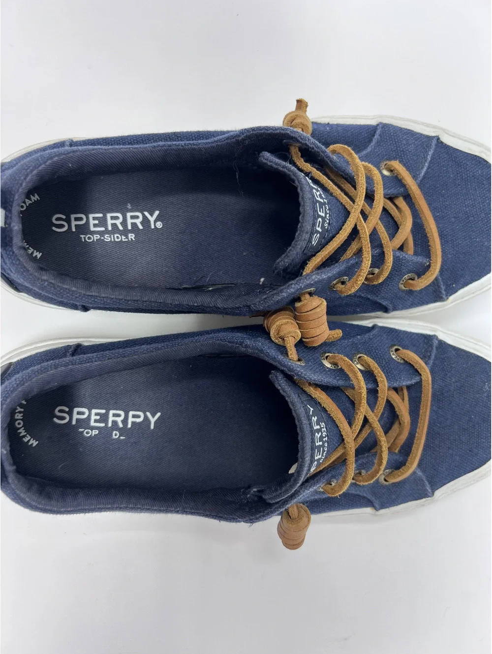 Sperry Pier Wave Women's Navy Slip On Sneakers STS 85104