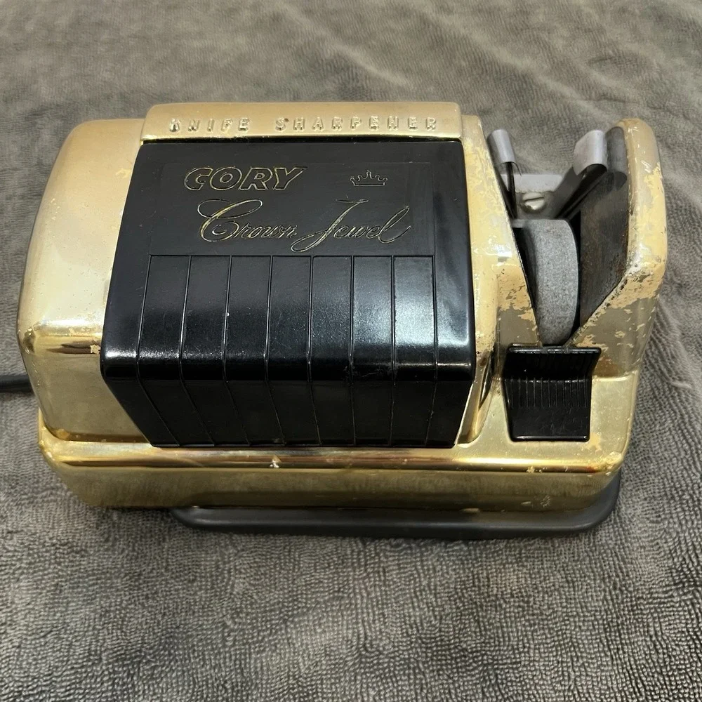 Vintage CORY Crown Jewel Knife Sharpener Model MBS2 Great Motor And Quiet