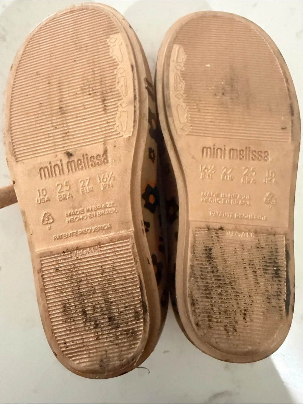 Mini Melissa metallic rose