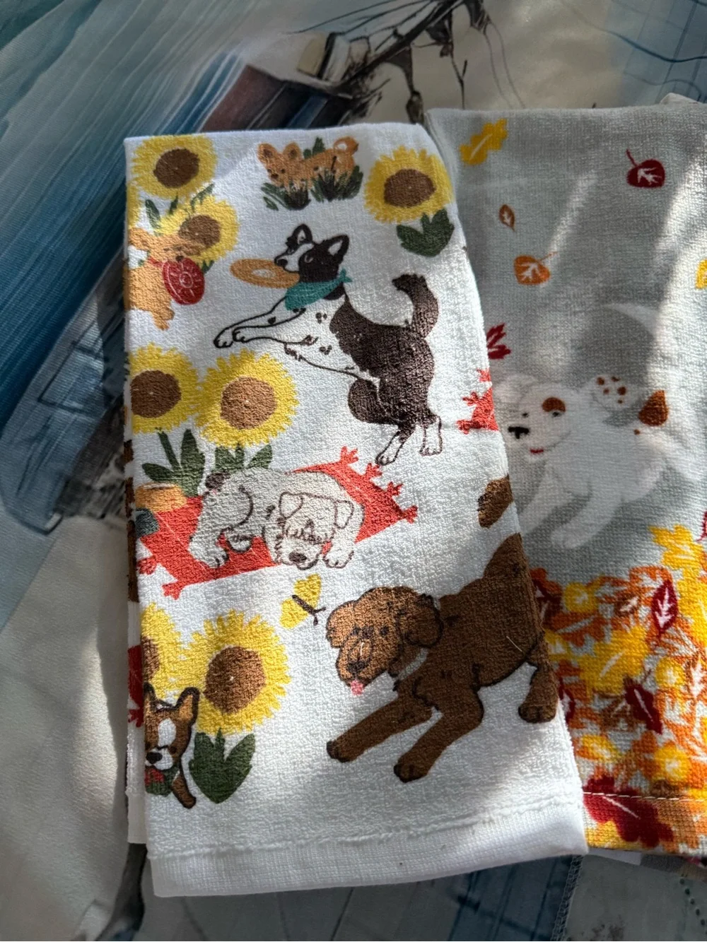 New Set of 4 Fall/Halloween Dog Hand Towels