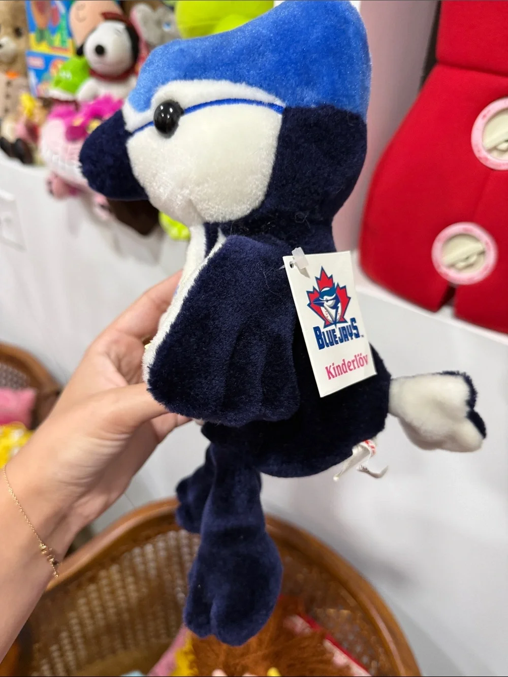 Blue Jay plush blue
