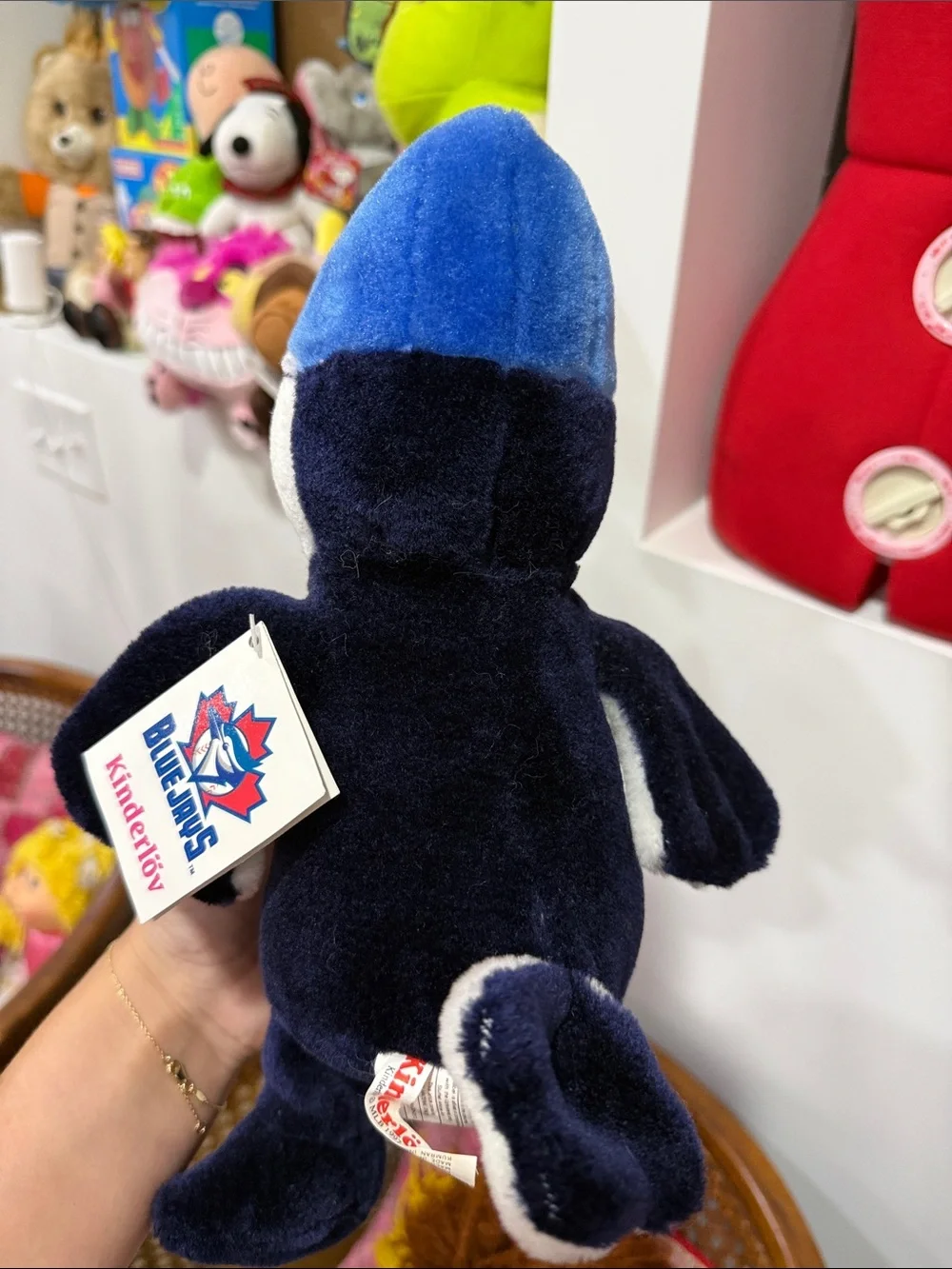 Blue Jay plush blue