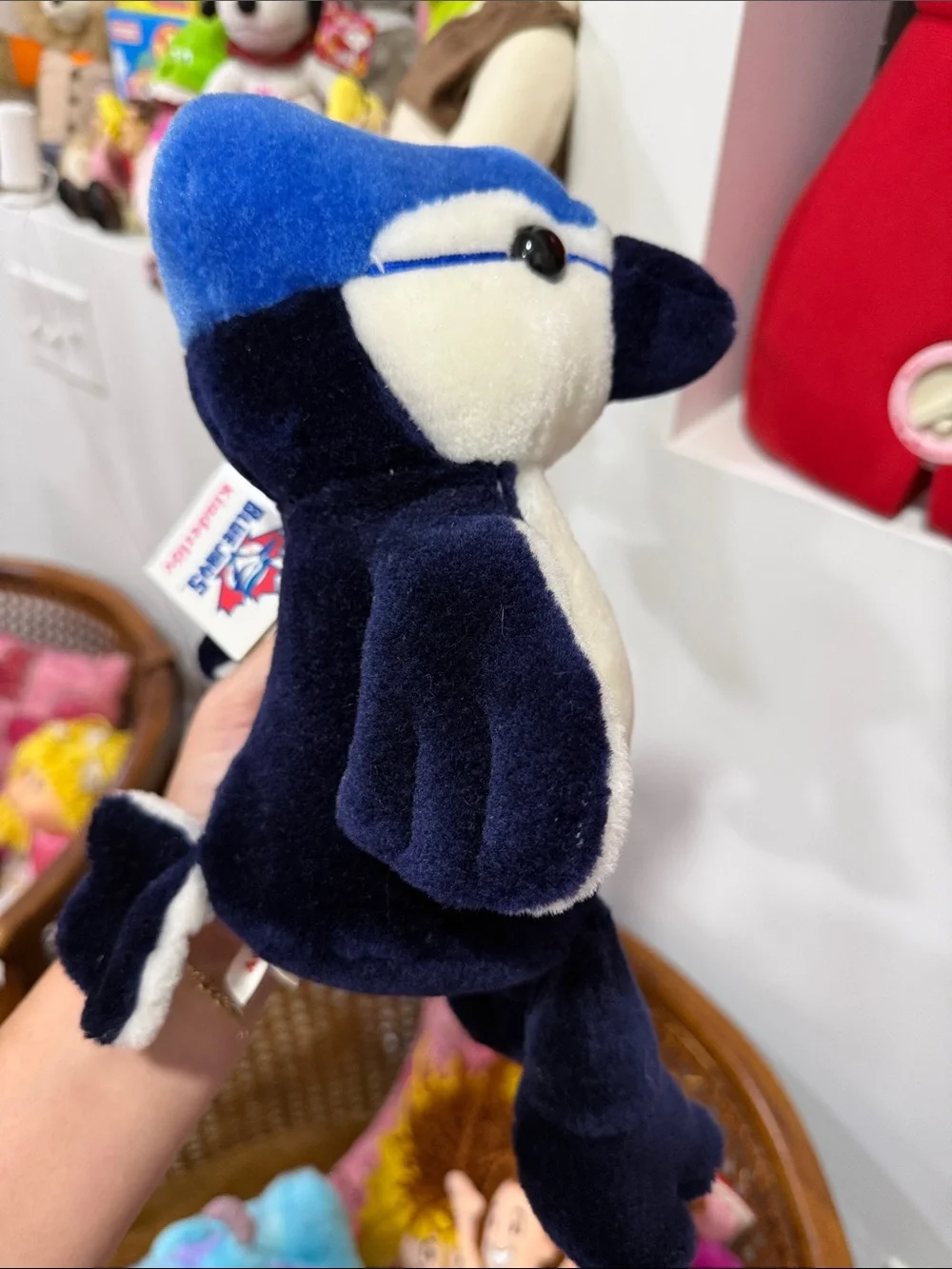 Blue Jay plush blue