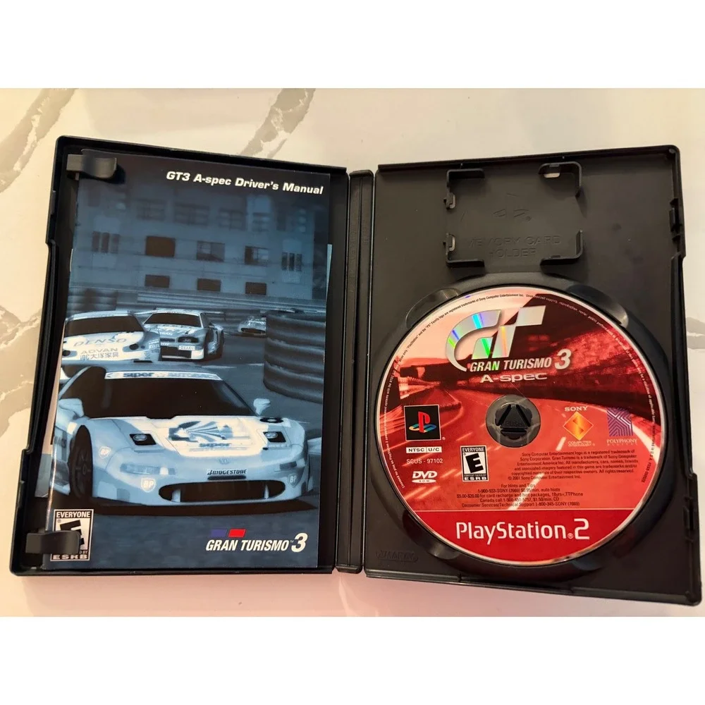 Sony Gran Turismo 3 A-Spec PS2 Red PS2, Racing, Retro, Sony, Simulator, Classic