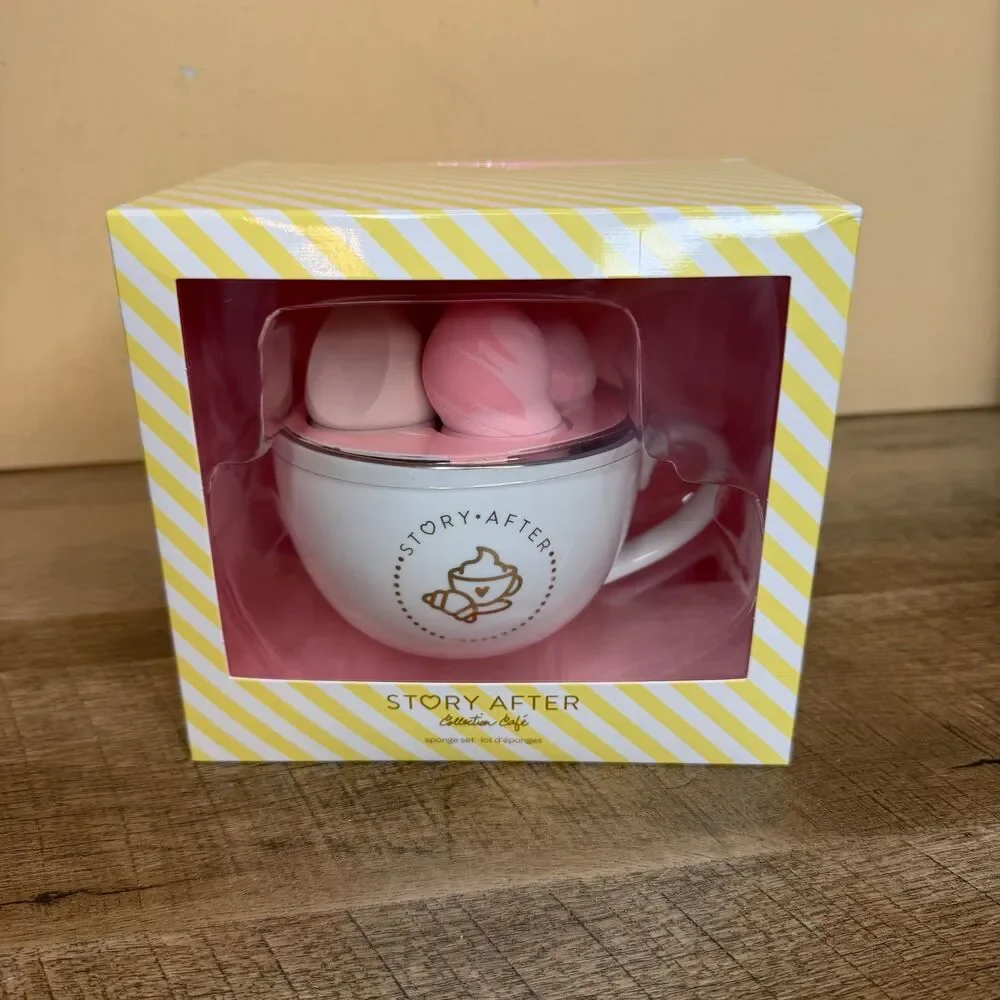 Claire's Story After Collection Café pink sponge gift set