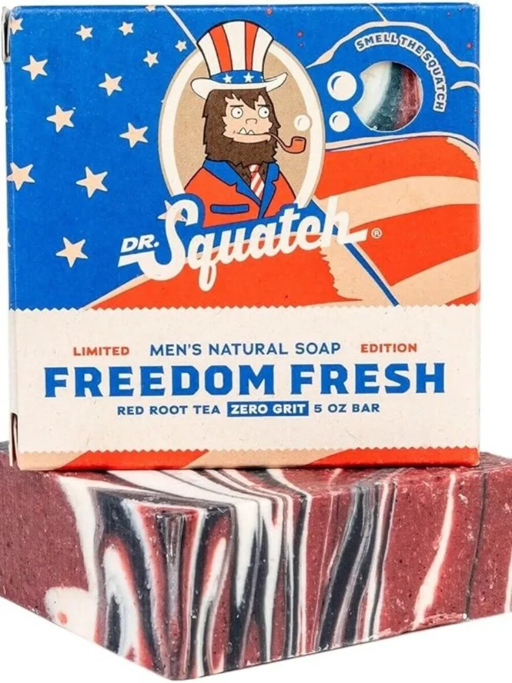 Dr. Squatch Freedom Fresh 4 Bars of Soap LIMITED EDITION NEW