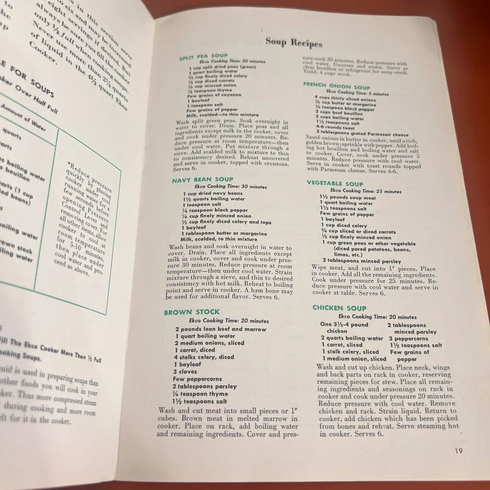 Vtg‎ 1945 Ekco Pressure Cooker Minute Magic Cookbook Instruction Manual Booklet