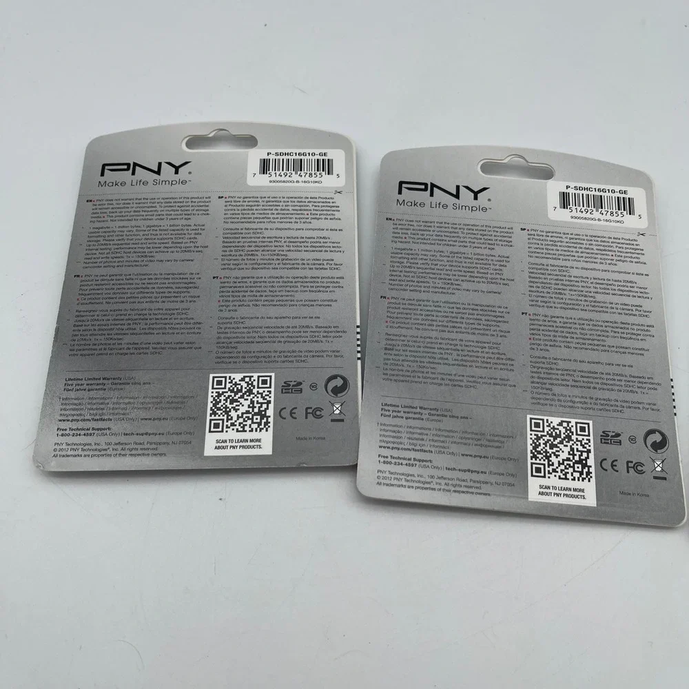 3 Pack PNY 16GB Professional‎ High Speed SDHC Class 10 Memory Cards 20MB/s NEW