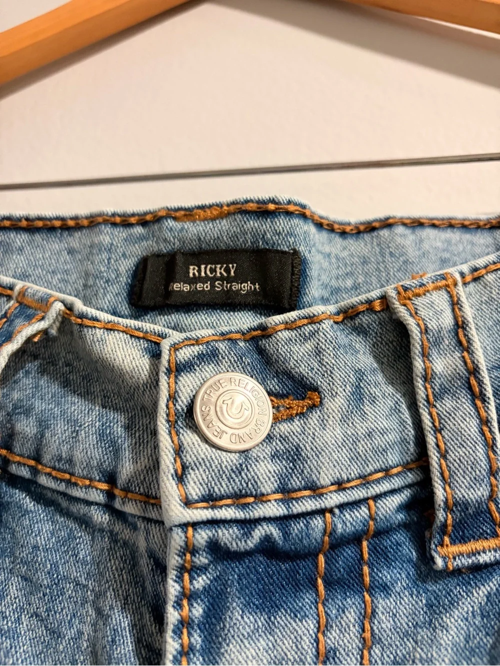 True Religion that stitching denim