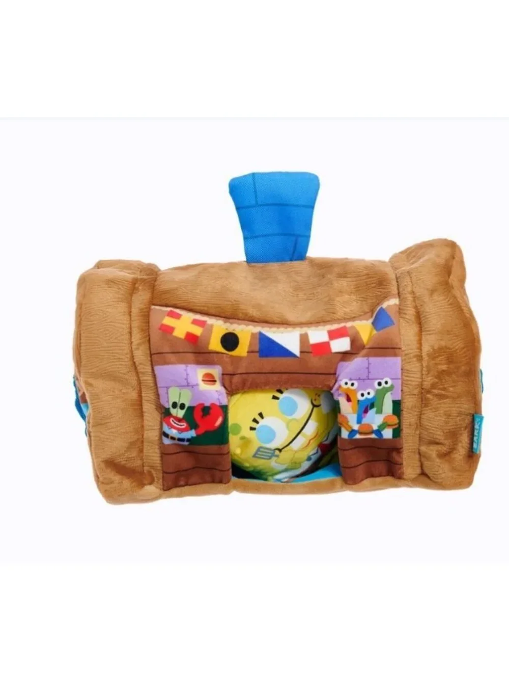 New BARK SpongeBob SquarePants Krusty Krab Hide Seek Dog Toy XS S 4 Piece