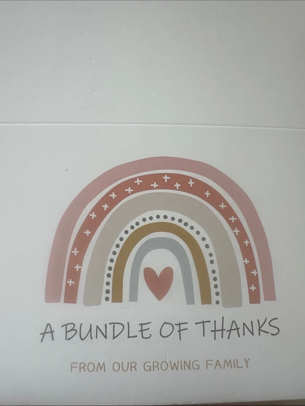 A Bundle of Thanks Pink Rainbow Thank You Cards 50 cards and 25 envelopes