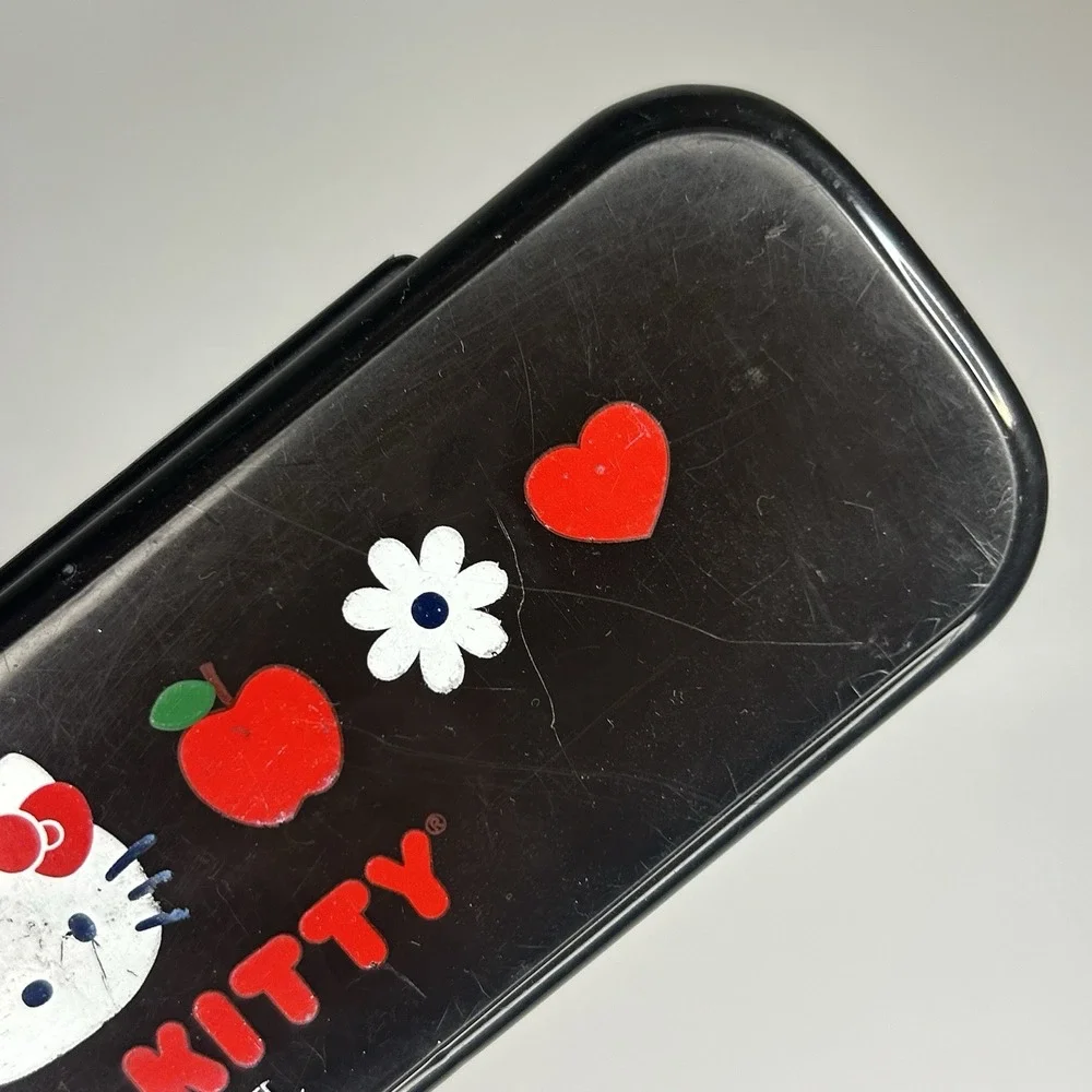 Sanrio Hello Kitty Pencil Case Black Red‎ 2008 Collectible
