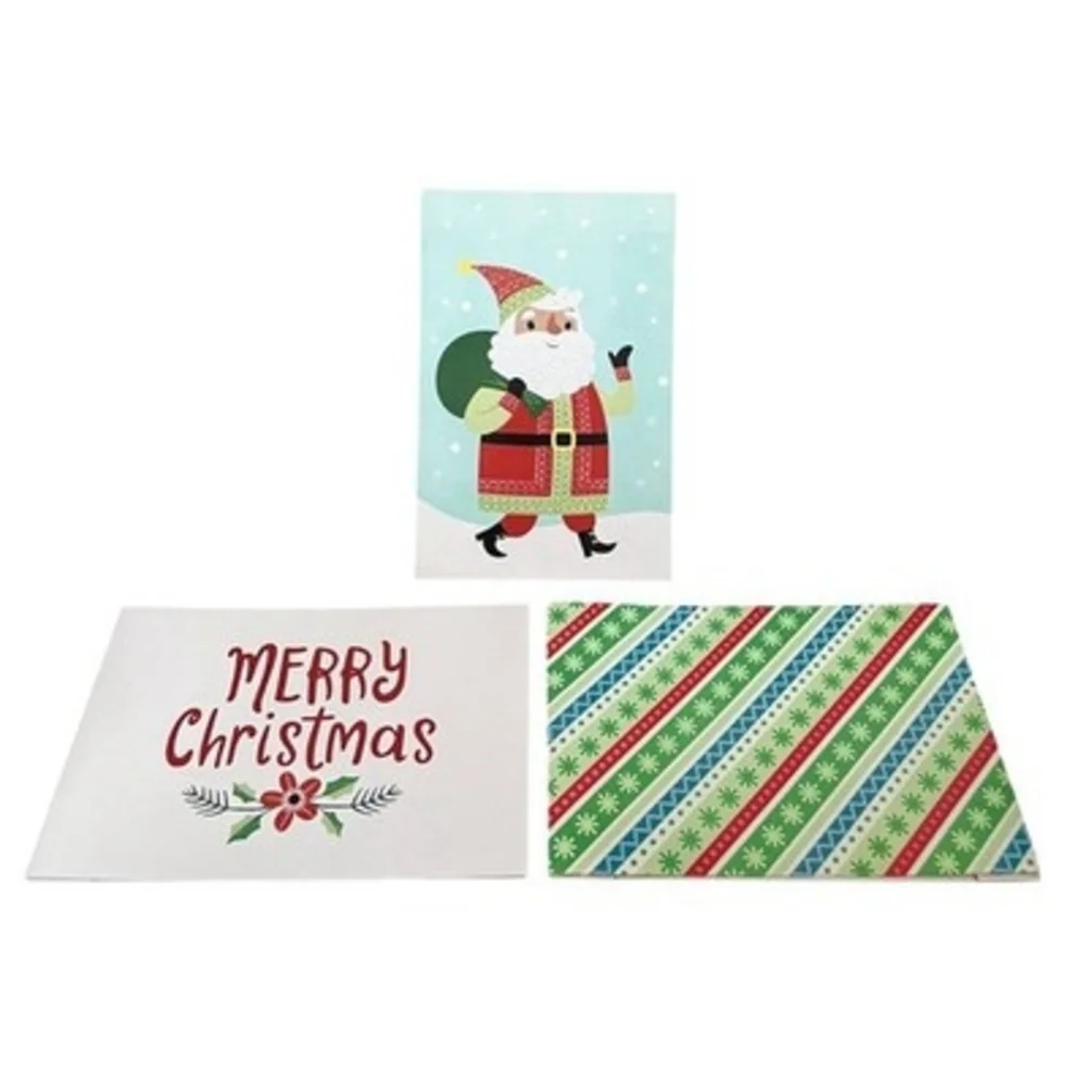 Christmas Holiday Gift Boxes Set of 3 Shirt Box Style 14x9.25