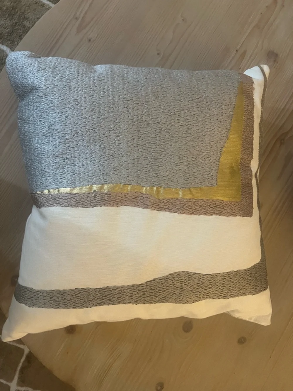 West Elm 20 x 20 Accent Pillow Pink and Gold. Includes insert