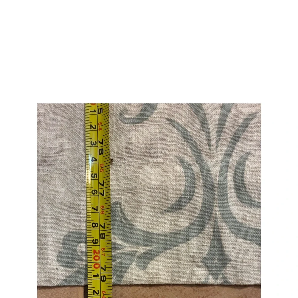 TAHARI Homes Elegant Neutral Damask Curtain Panels Set‎ 4 Linen Look 48x80