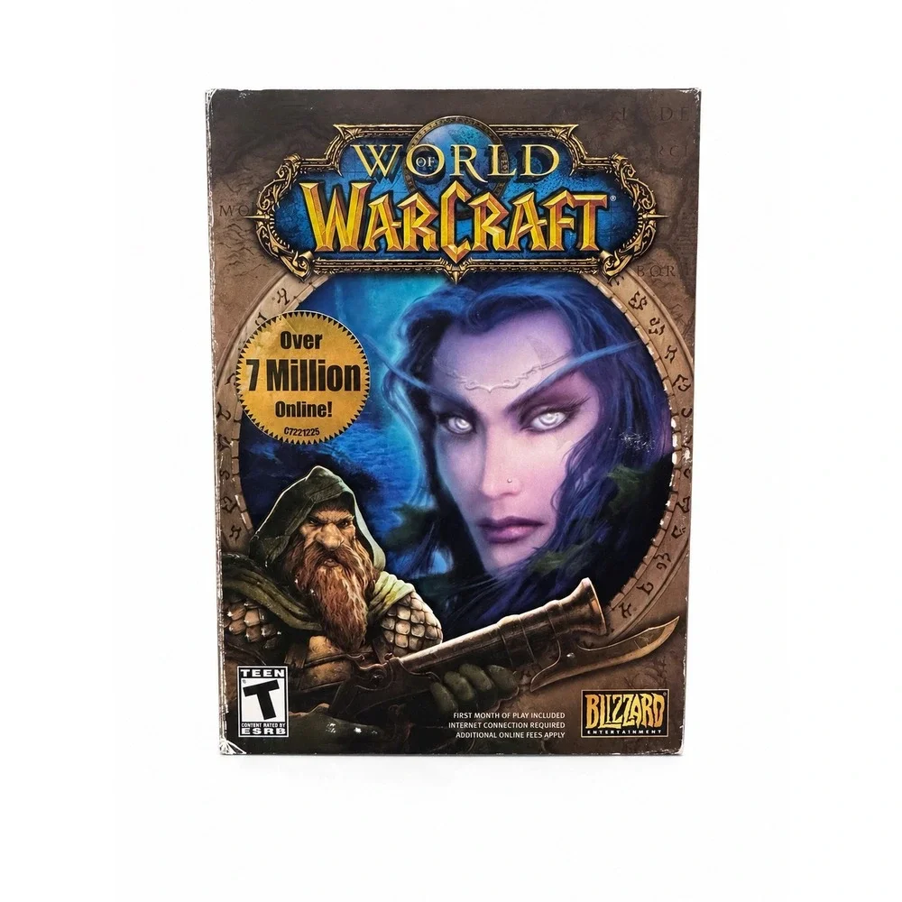 World of Warcraft‎ PC Big Box Original 5 Disc Set Blizzard 2004 Windows Mac WoW