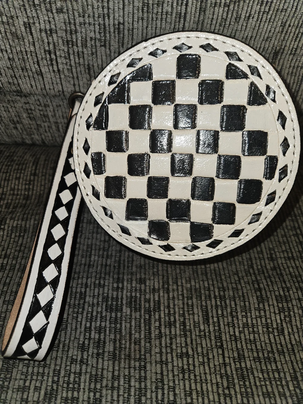Western Linen painted checker bold