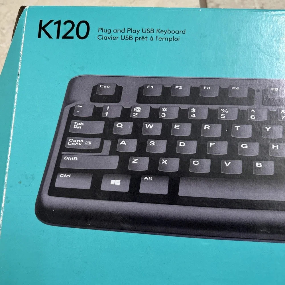 Logitech - K120‎ Full-size Wired Membrane Keyboard for PC