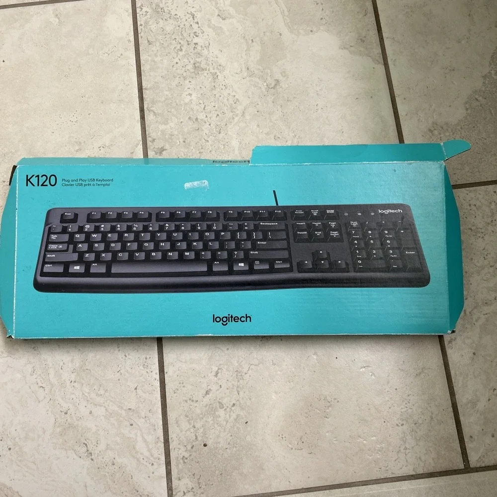 Logitech - K120‎ Full-size Wired Membrane Keyboard for PC