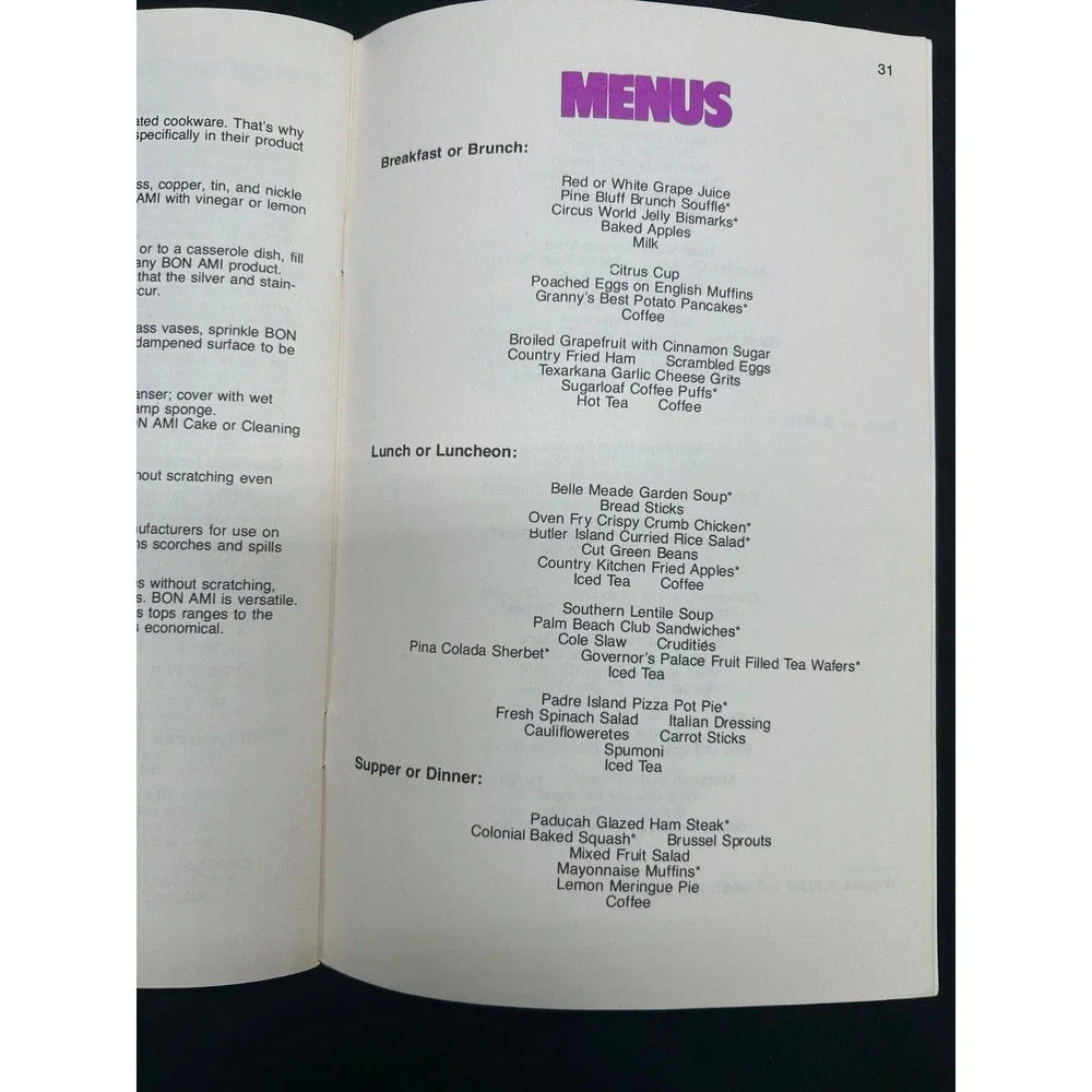 Progressive Farmer Southern Kitchens‎ Cooking School Fall 1980 Vintage Cookbook