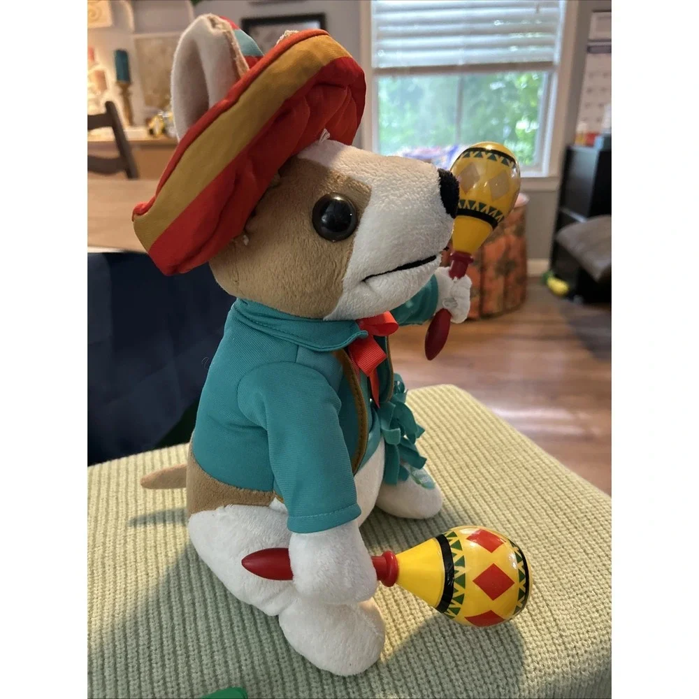 Chuey Bamba , Chihuahua Dressed In Mirachi Attire Sings LaBamba And Shakes Marac