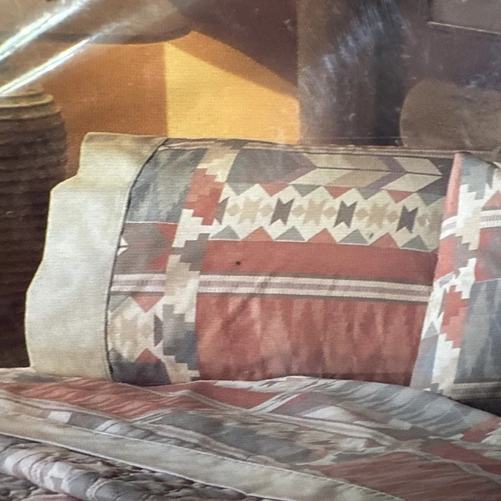 Vintage 80s Cannon TWIN Size‎ Sheet Set Montana Southwestern Monticello Percale
