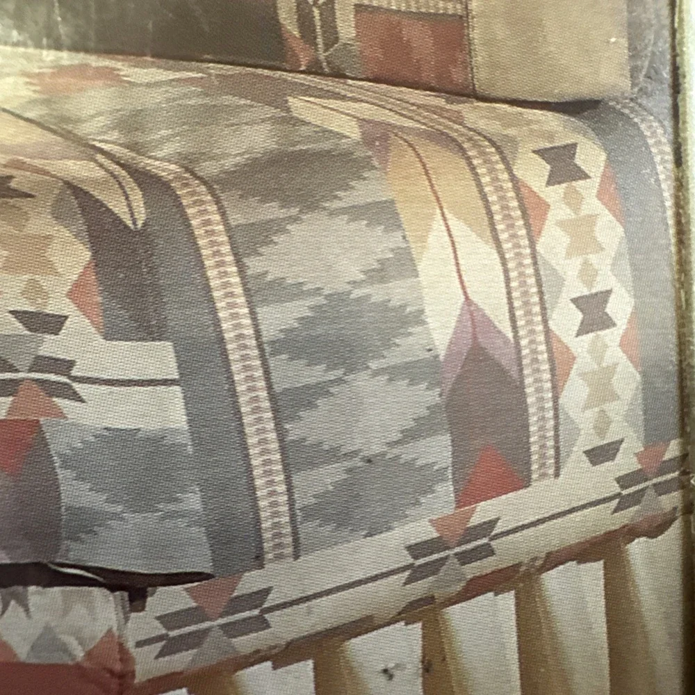 Vintage 80s Cannon TWIN Size‎ Sheet Set Montana Southwestern Monticello Percale