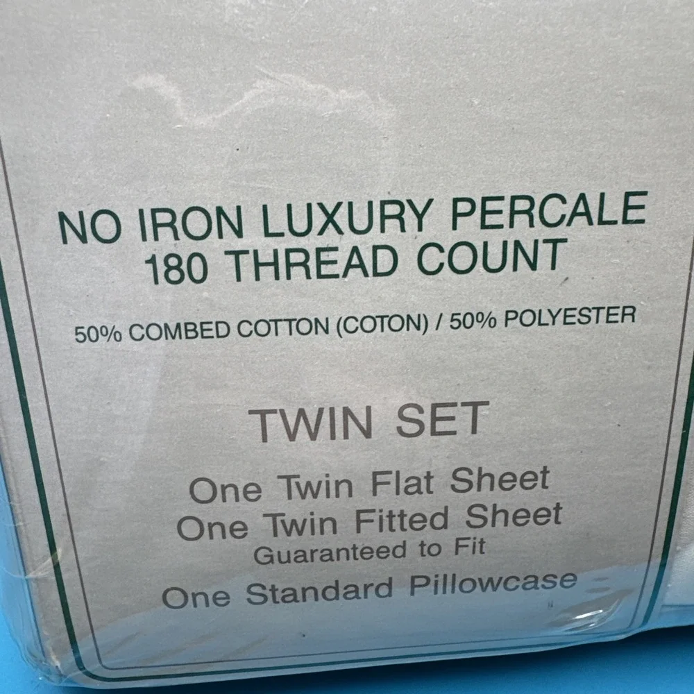 Vintage 80s Cannon TWIN Size‎ Sheet Set Montana Southwestern Monticello Percale
