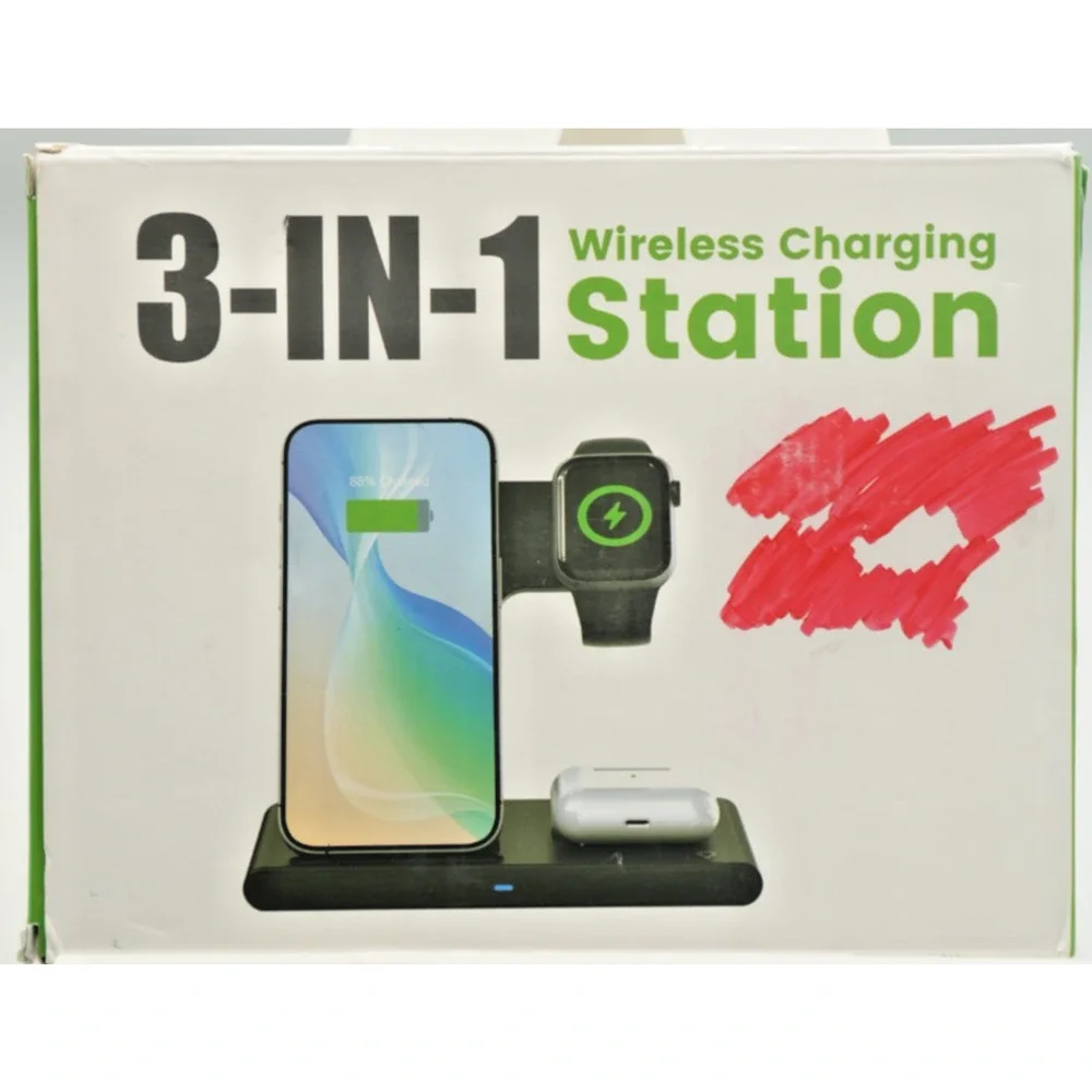 3-in-1 Wireless Charging Station for iPhone,‎ Apple Watch, AirPods MagSafe Stand