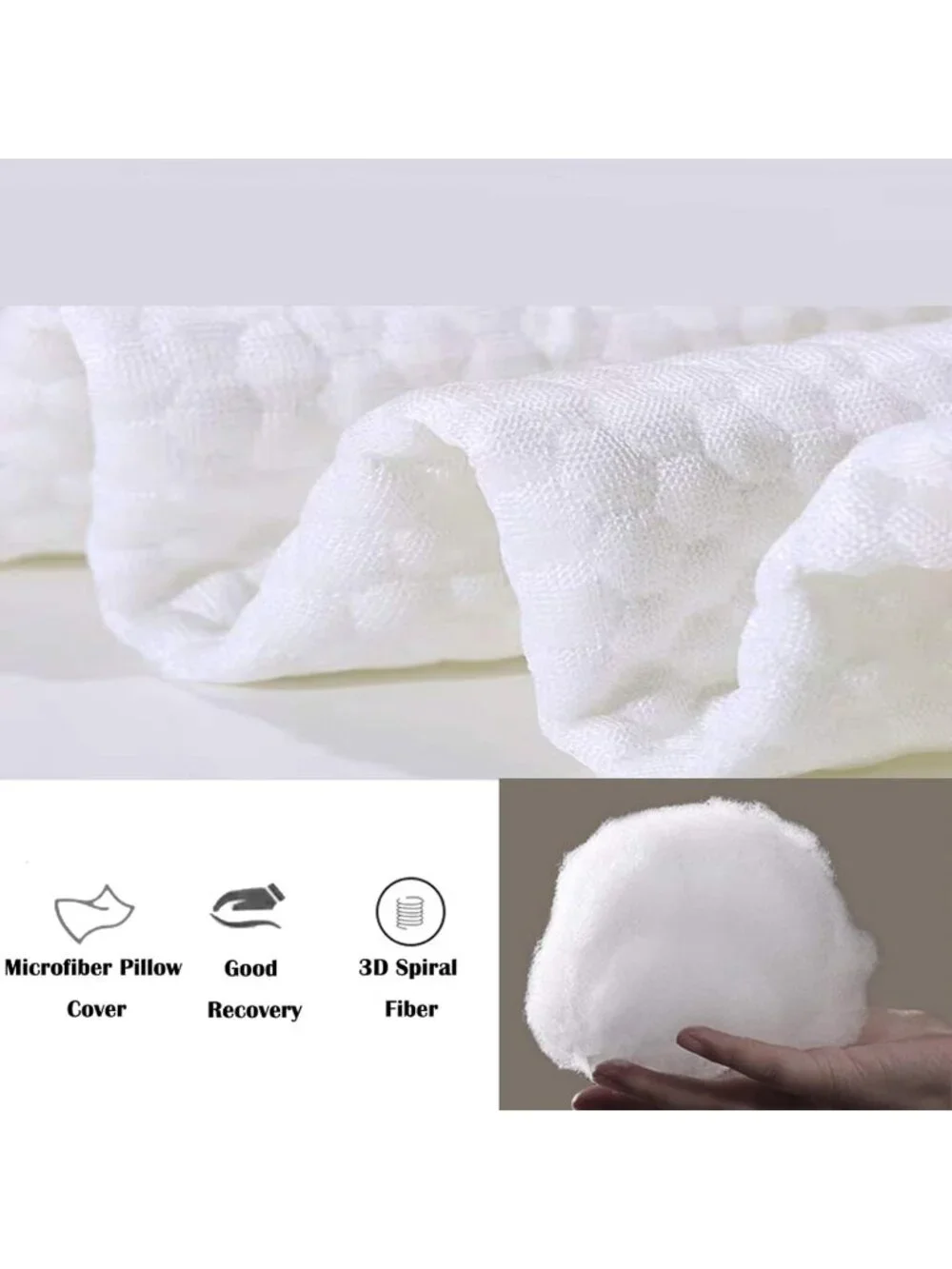 〽️Full Body for Adults Soft Long Bed Pillow Removable Cooling Cover 20x54Inch