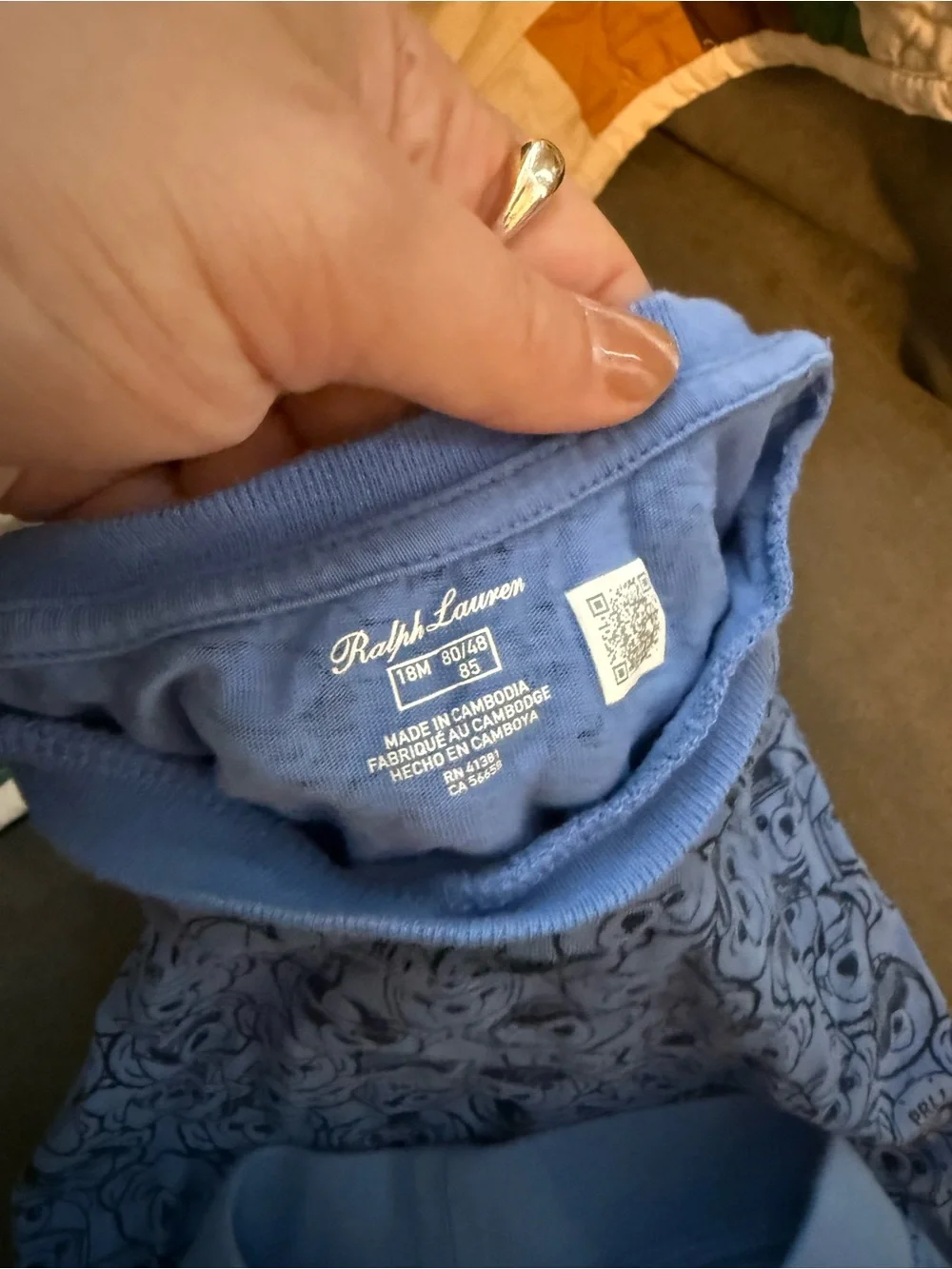 Ralph Lauren fabric piece pajama