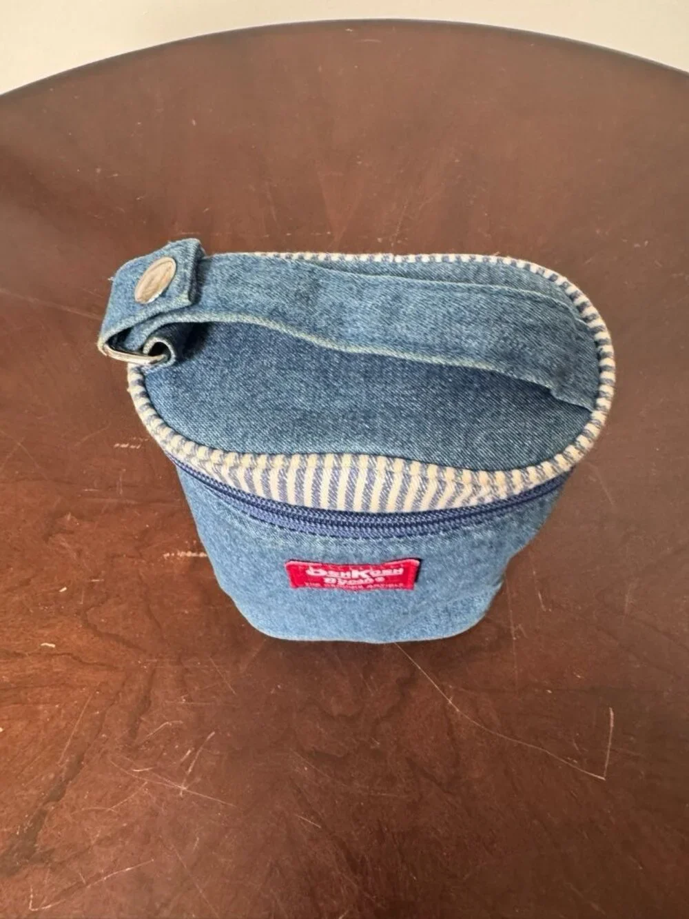 VTG OshKosh Denim Stripe Insulated Bag Handle