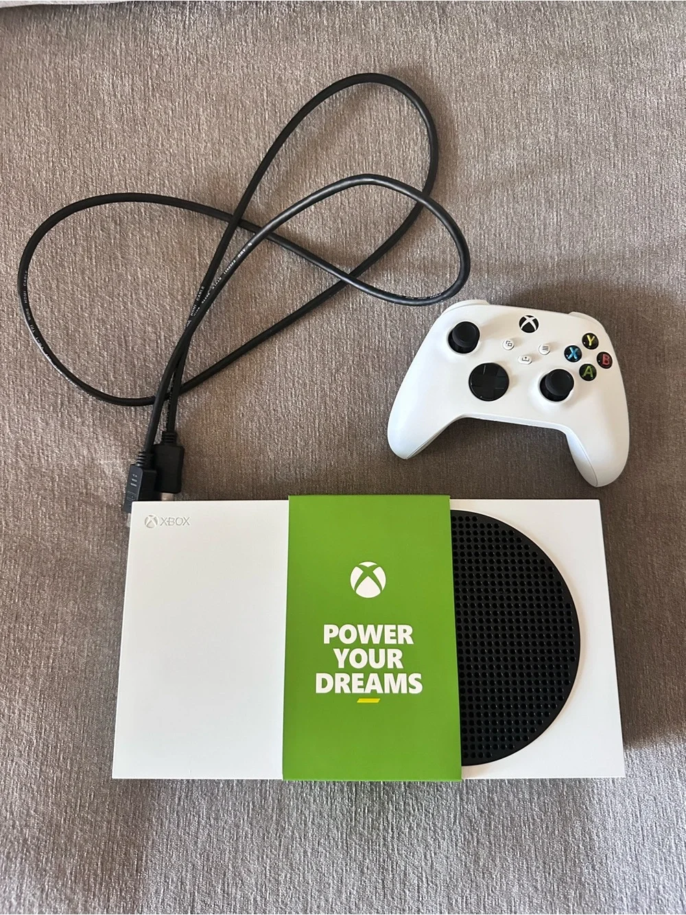 XBOX Series S White Bundle HDMI cable, Box, Packaging, Controller, Console