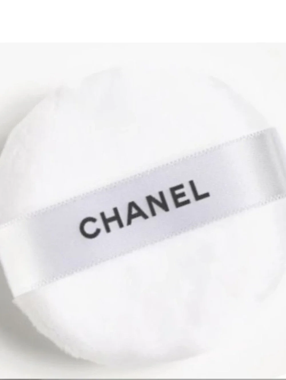 CHANEL White Makeup Powder Puff