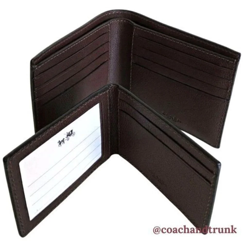 COACH Leather 3 in‎ 1 Wallet Compact Mahogany NWT
