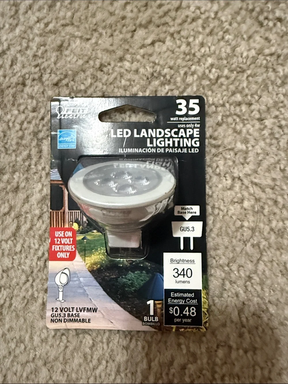 Electric Family LED Landscape Lighting Bulb - White and Black Packaging