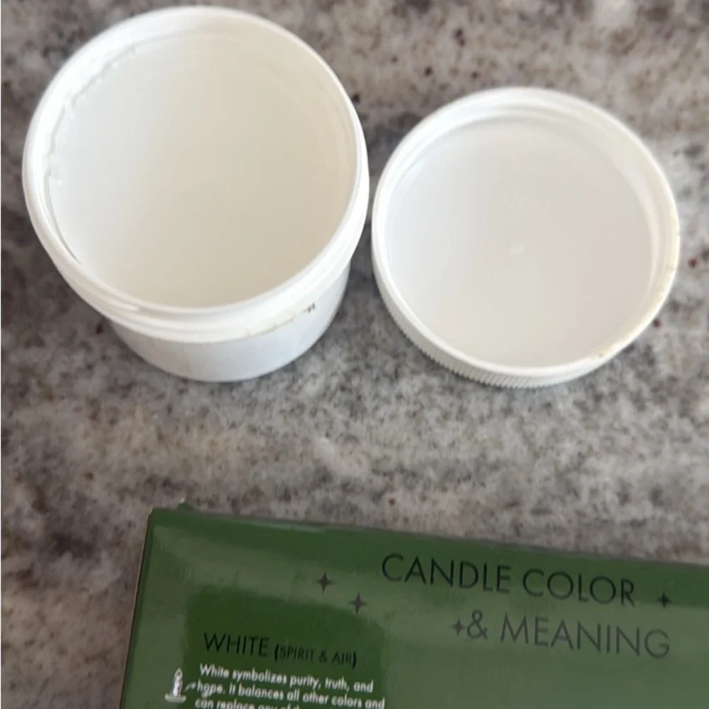 20 White Taper Candles with Adhesive Wax for Wedding Decor NWT