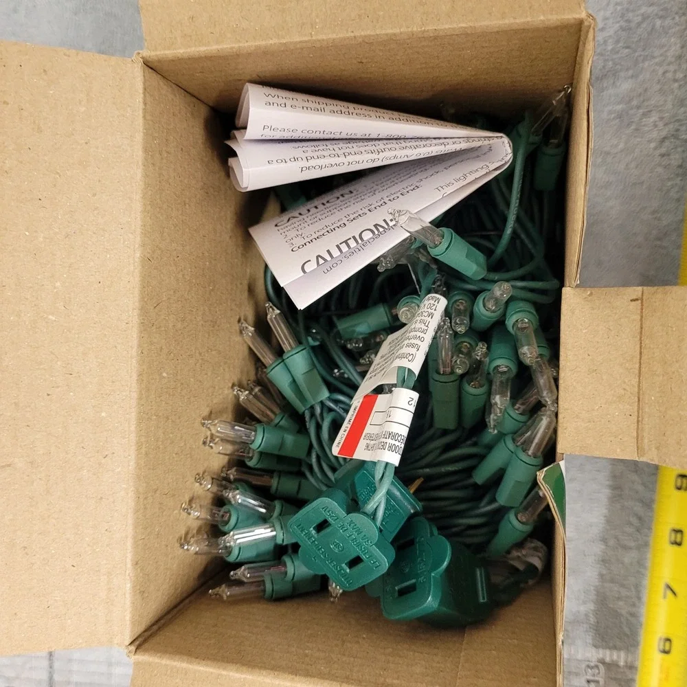 Philips 300‎ Mini Lights Clear Indoor Outdoor Green Wire Christmas 62.2ft
