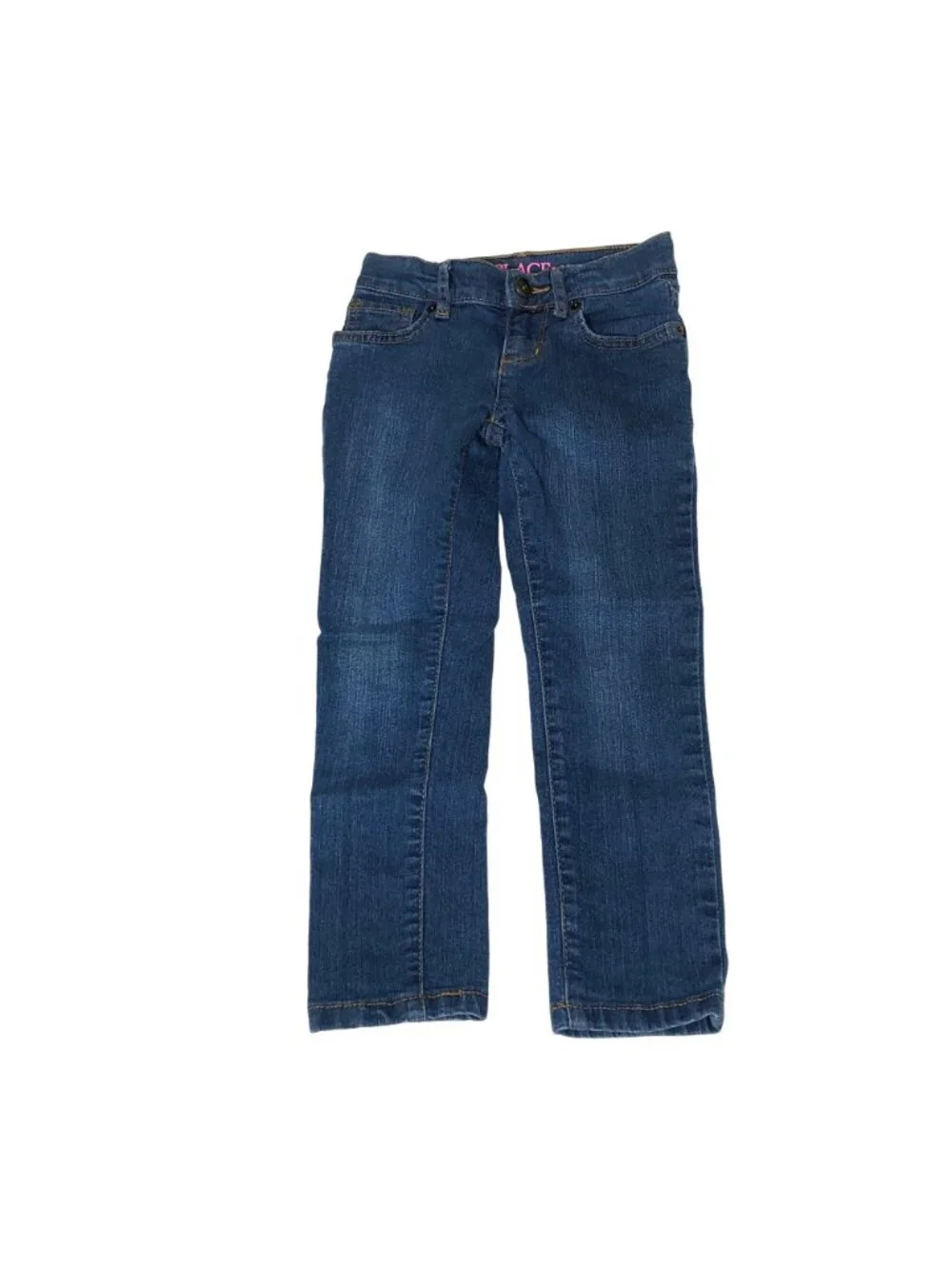 The Children's Place Jeans Girls 5 Super Skinny Adjustable Waist Medium Wash EUC