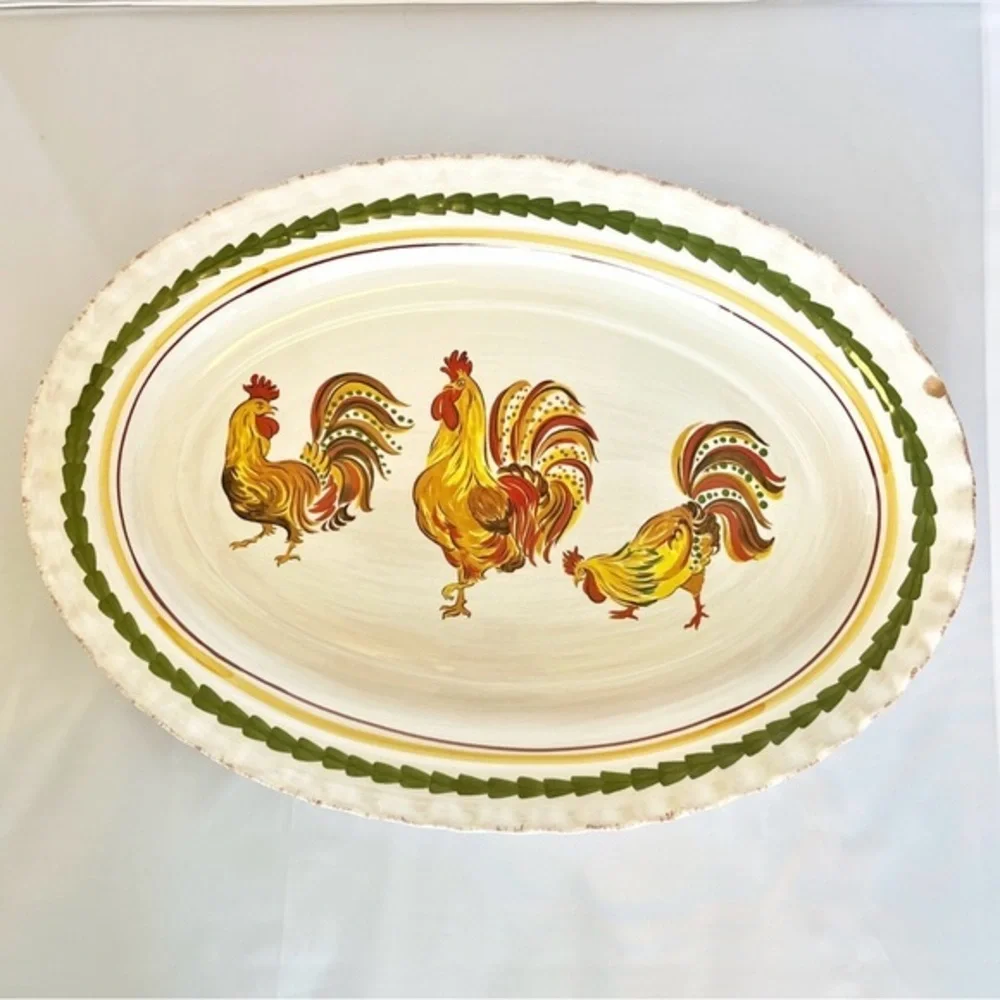 Williams Sonoma Tuscan Rooster serving platter
