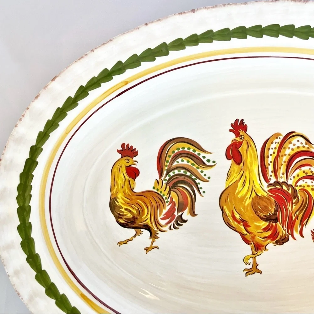 Williams Sonoma Tuscan Rooster serving platter