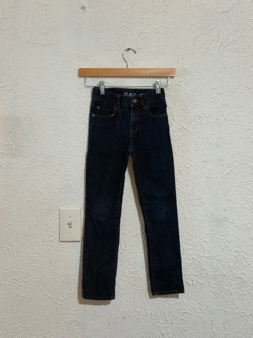 The Children’s Place Boys Dark Wash Skinny Jeans Size 8 Slim