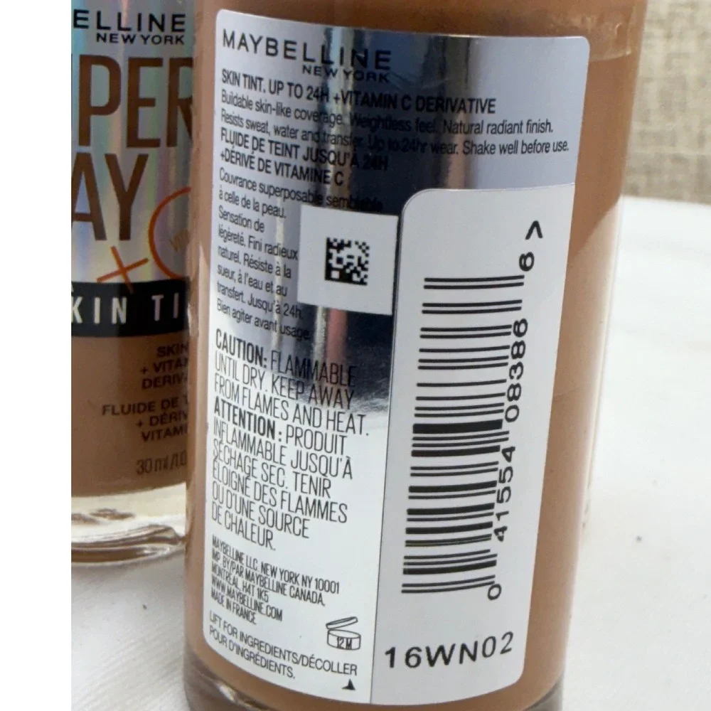 Maybelline Super Stay 24H Skin Tint Vitamin C 330 3pk Foundation Natural Radiant