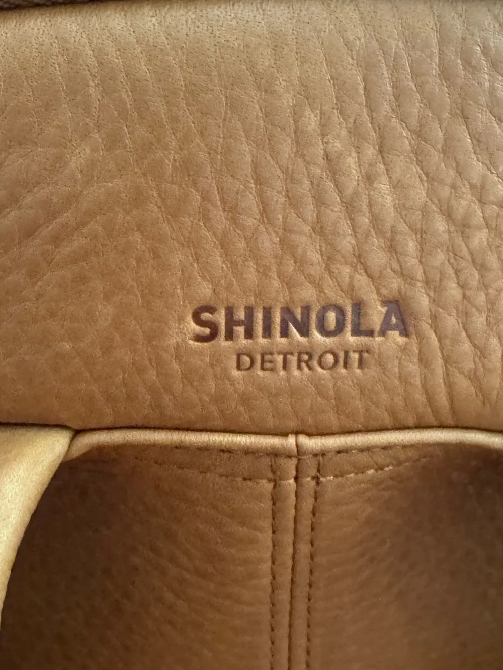 Shinola Detroit Runwell Leather Backpack - Tan Natural Grain