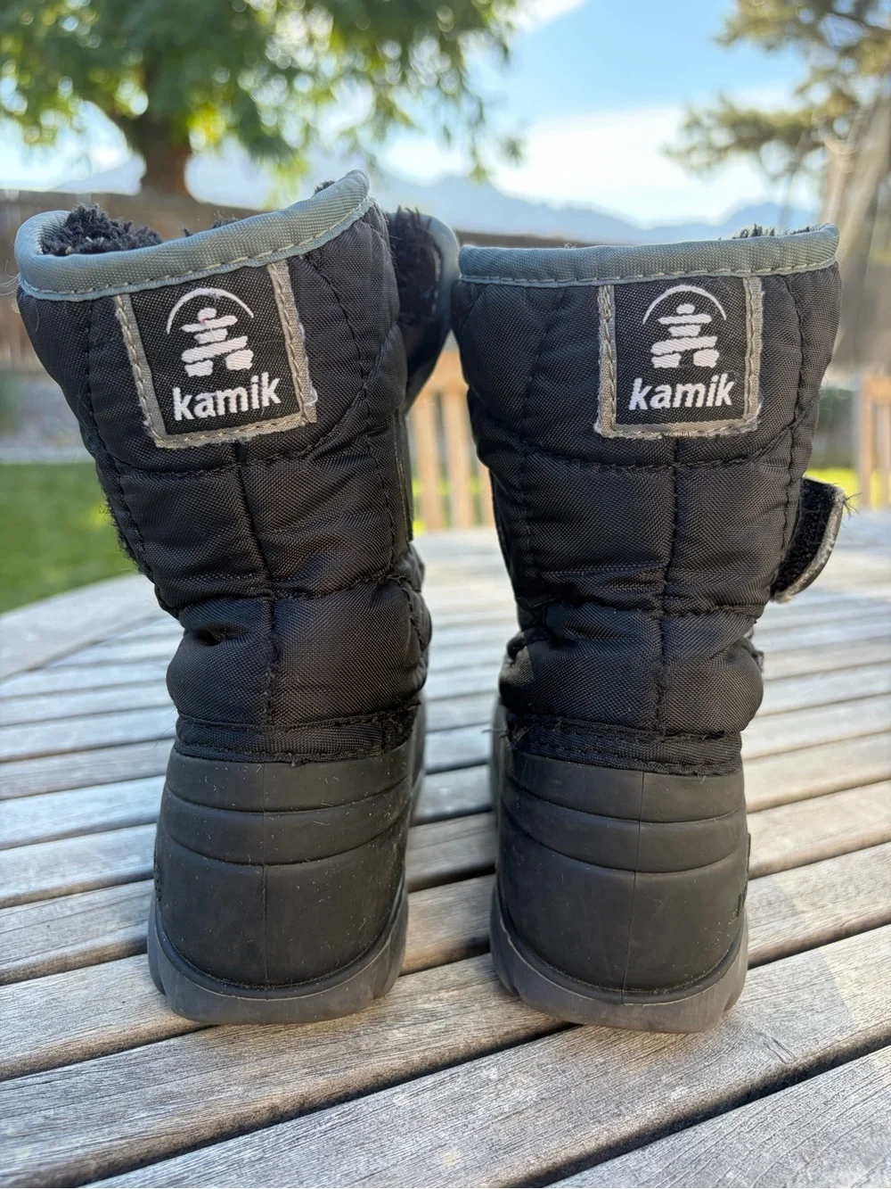 Kamik Kids Black Waterproof Snow Boots Size 9