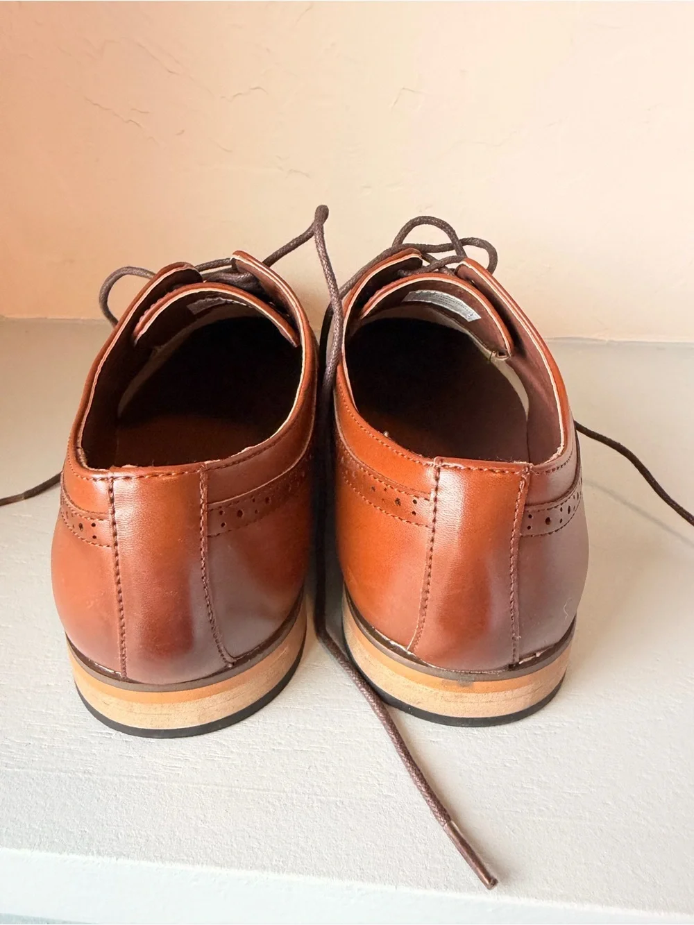 Stacy Adams Boys' cognac Brown Dress Shoes