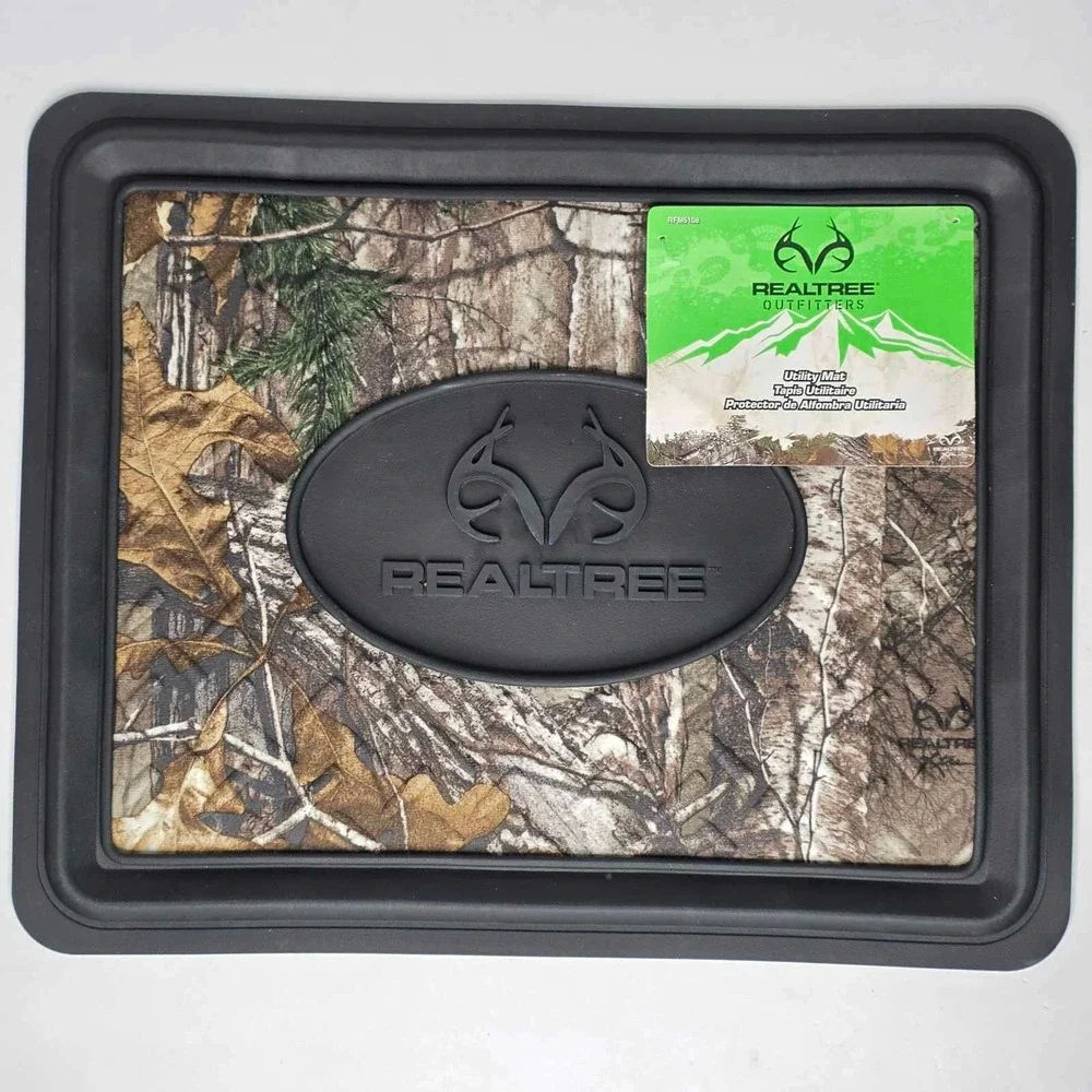 Realtree Outfitters Utility Camo Floor Mats Set of 2 Universal Fit Car Track Mat